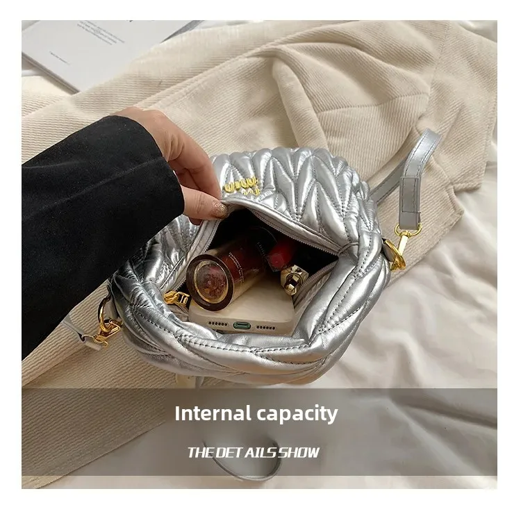Bolsa feminina transversal couro PU - Imagem 2